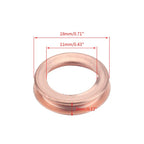 10 Pcs Metal Oil Drain Plug Crush Washer Gasket 11026-01M02 For Nissan For Infiniti Oil Drain Plug Crush Washers Gaskets