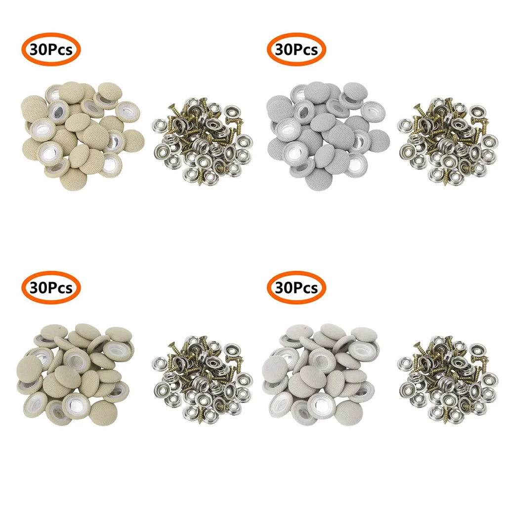 Car Roof Cloth Fixing Buckle Snap Rivets Retainer Car Interior Ceiling Buckles Headliner Auto Roof Metal Buckle Auto Accessories