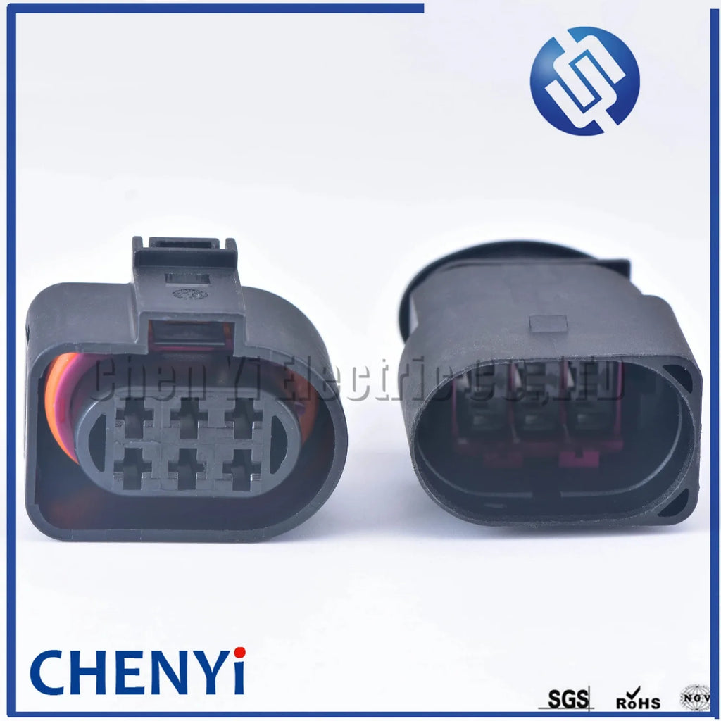 6 Pin 3.5mm 1J0973733 female or male Auto waterproof connector plug LSU 4.2 Oxygen Sensor Connector 1J0973833 1J0 973 733