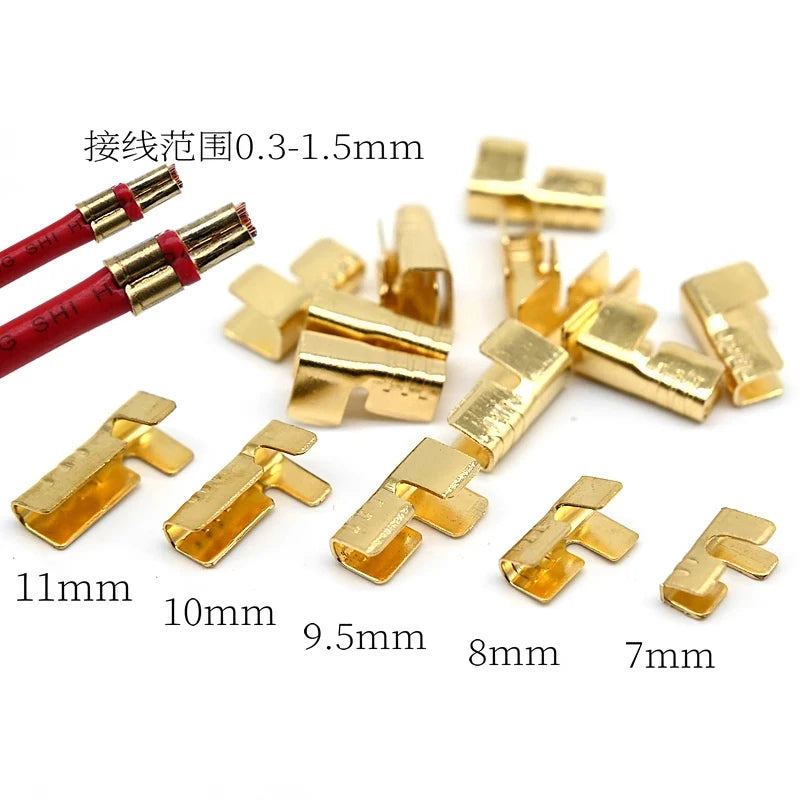 Spring pin/crimping head wire core/copper buckle/U-shaped buckle/crimping pin/fixed head/pure copper cold-pressed terminal