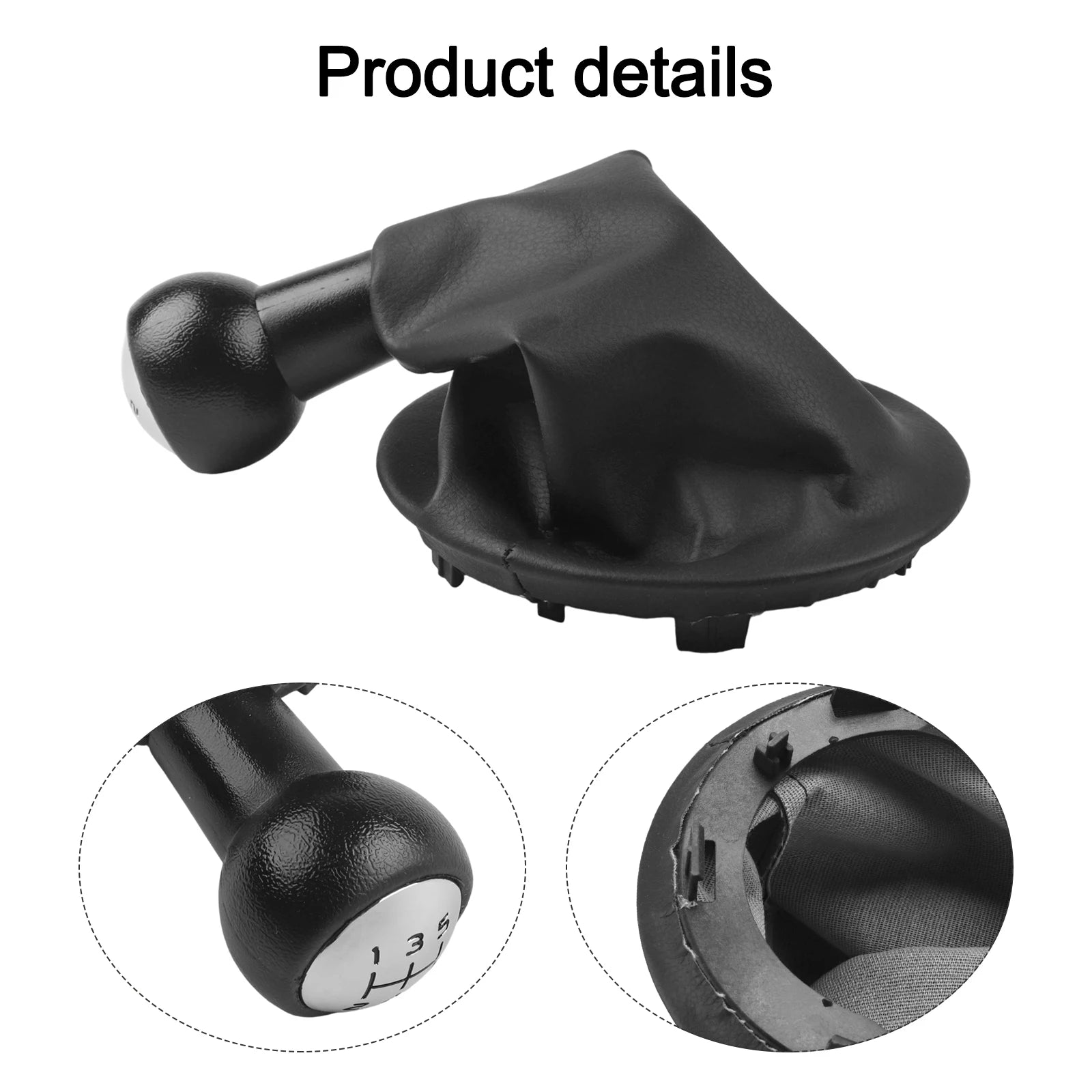 1x 5 Speed Car Auto Shift Knob Handball & Dust Jacket Kit For C3 For Berlingo Car Gear Shift Knob Lever Handball Interior Parts
