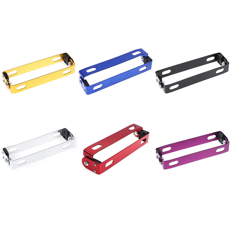 Universal Motorcycle Car License Plate Frame Aluminum Power Racing Auto Adjustable Angle Metal License Plate Holder Bracket