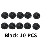 Car Wire Tie Clip Adhesive Fixer Organizer Black White Clamp Cable Line Holder Phone Computer USB Line Fastener Auto Accessories