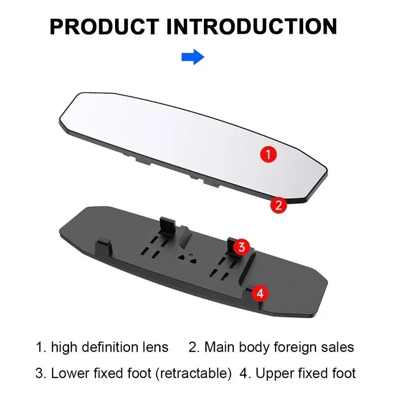 Wide Angle Convex Universal Anti Glare Rearview Mirror Car Interior Baby Seat Watch Sun Visor Safety Goggle Amagi