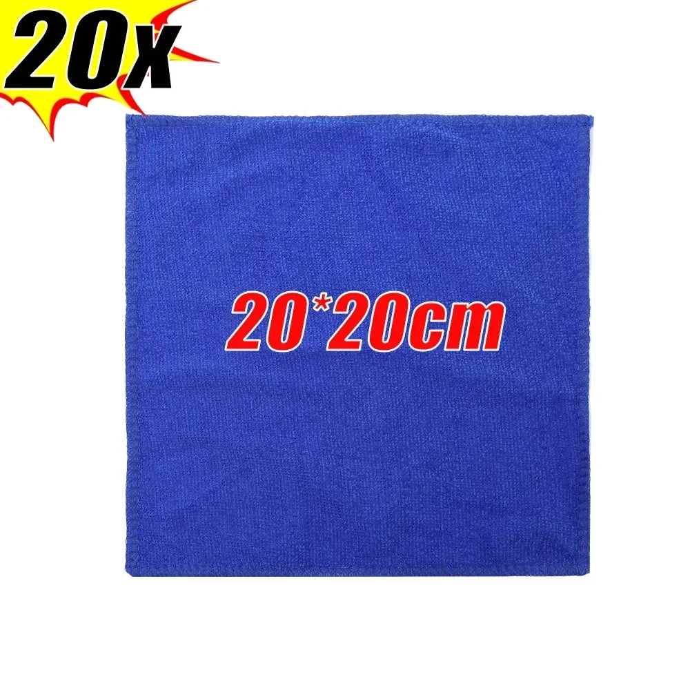 1/30Pcs Microfiber Towels Car Wash Drying Cloth Towel Household Cleaning Cloths Auto Detailing Polishing Cloth Home Clean Tools