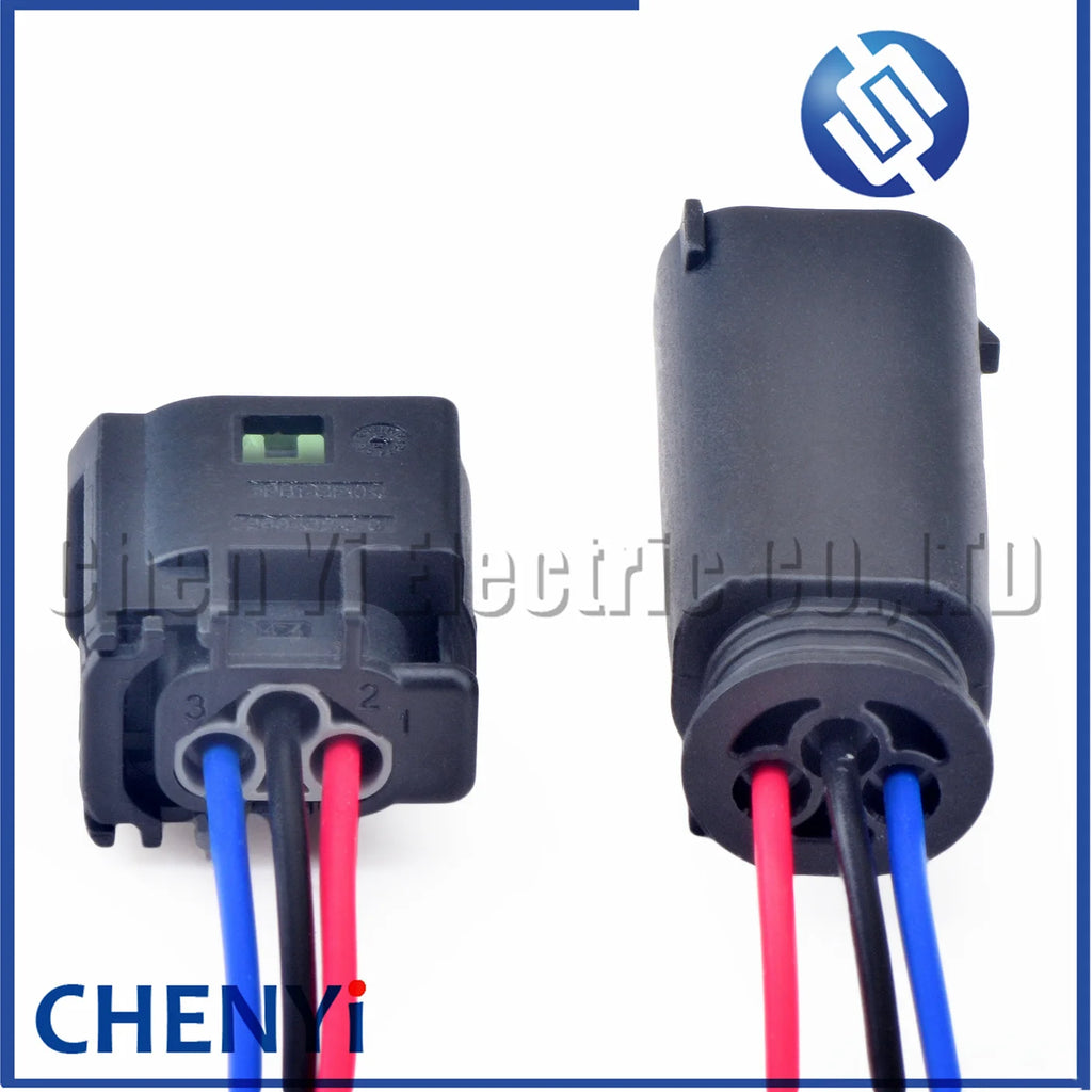 3 Pin way auto PDC Parking Sensor Connector 2-967642-1 1J0 972 483 A 8E0971934 Car waterproof connector Cable Wire harness plug