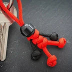 Handmade Building Block Keychain Biker Helmet Pendant Bag Rope Braided Paracord Backpack Doll Hanging Buddy Pendan Amagi