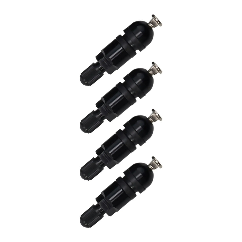 4pcs TPMS Tire Pressure Sensor Valve Stem Repair Kit For BMW 5 Series Black Tire Pressure Sensor Valve Stem Repair Kit