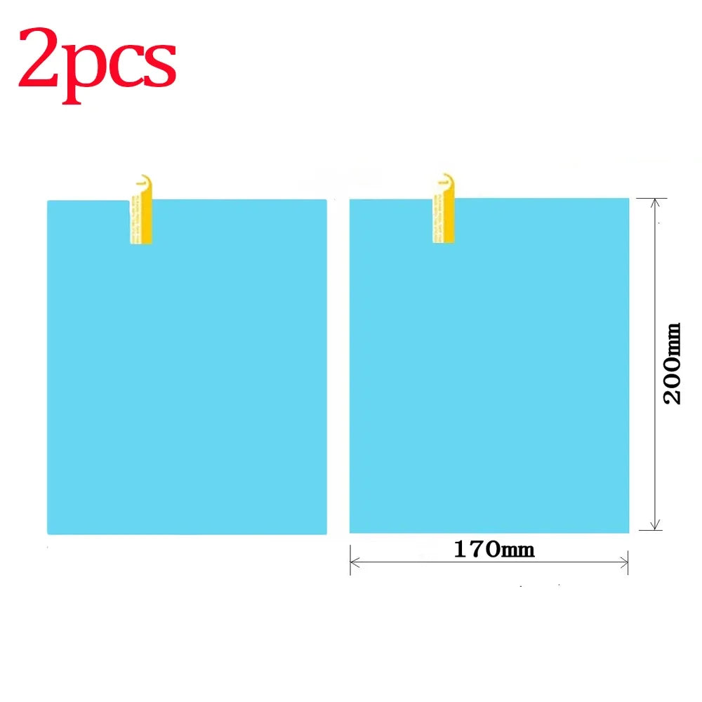 1-4PCS Car Side Window Rearview Rain Film Anti-Fog Rain-proof Car Window Mirror Waterproof Sticker Films Decals Rain Proof Films