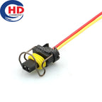 2 Pin Waterproof 1.5mm Series Female Connectors Motorcycle Electrical Harnesses Plug For Ford