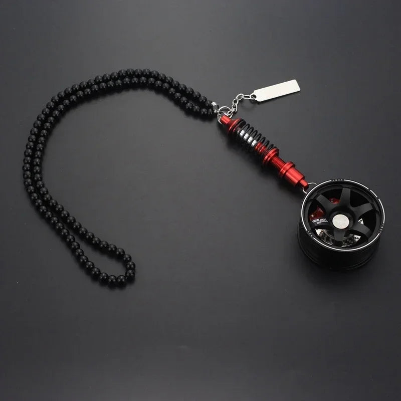 Creative Wheel Hub Brake Shock Absorber Car Pendant Up-market Customization Car Interior Ornaments Accessories Amagi