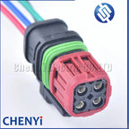 4 Pin Fuel Injector Plug Oxygen Sensor Map Sensor Connector Wire harness Plug 1337352-1 For Excavator EC360 D12 engine