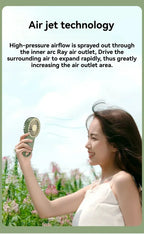 Creative Mini Handheld Small Fan USB Charging Portable 3 Speed High Wind Desktop Office Travel Pocket Fan Hangable Buckle Amagi