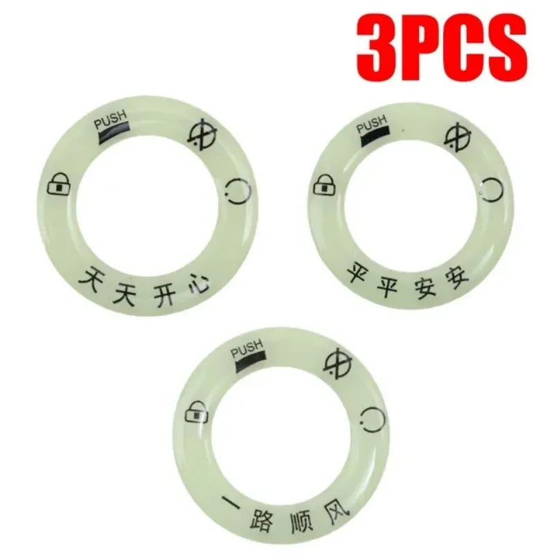 Car Window Lifter Stickers Car Night Glowing Interior Button Sticker Decals Car Lifter Switch Night Fluorescent Decoration