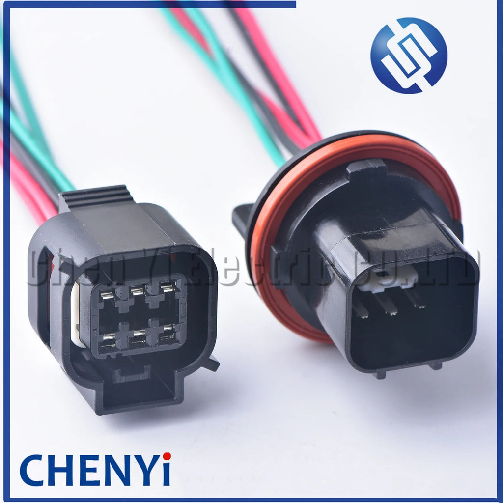 6 Pin Automotive Waterproof connector male female Headlight drive Wiring Harness plug For Hyundai Freddy ix25 ix35 Rena Santa Fe