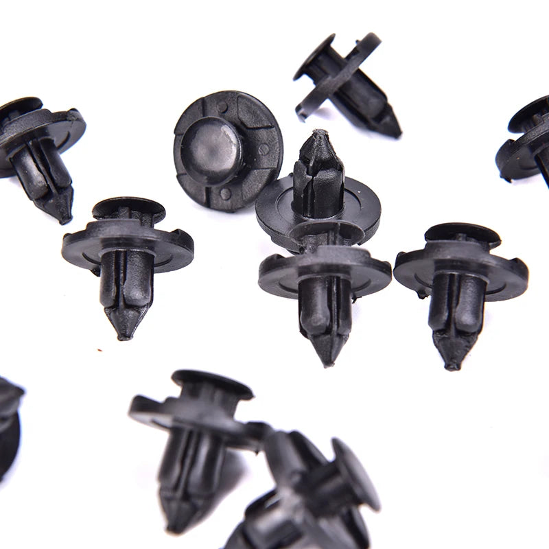 100Pcs Plastic Car Trim Clips Rivet Door Panel Retainer Fastener Mud Flaps Push Plastic Fastener Clips