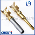 20 pcs Pin Contact 1060-16-0144 1062-16-0988 brass Gold plating 18-14 AWG  Wire Size Crimp Terminal For Deutsch DT 1.5mm Series