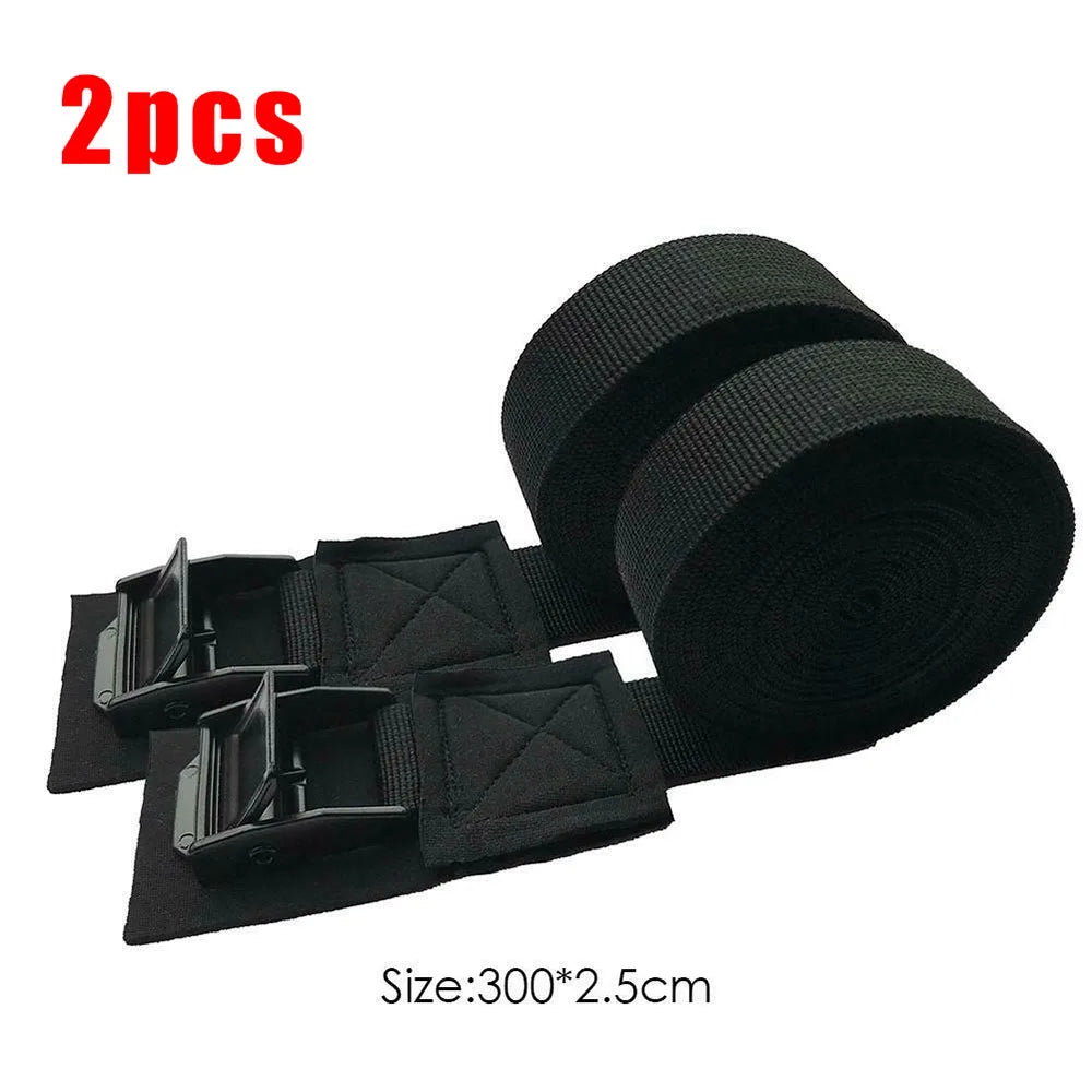 2 X 9.8 Ft Car Roof Rack Kayak Cam Buckle Lashing Strap Luggage Strap Tie Down Strap With Stainless Steel Buckle
