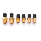 2Pcs M10/1/8''/1/4'' NPT MPT Brass Air Compressor Tank Fill Valve Double Head