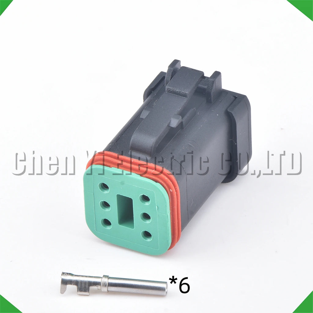 6-Pin Connector Black series Connector Waterproof Socket Deutsch Engineering Vehicle