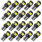10/20PCS W5W T10 LED Bulbs Canbus 5730 8SMD 12V 6000K 194 168 LED Car Map Dome Lights Parking Light Auto Signal Lamp Amagi