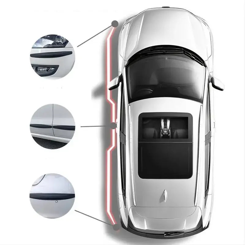 Car Bumper Protector Strip 6/4 PCS Guard Corner Protection Strips Scratch Protector Crash Anti Collision Auto Accessories amagi