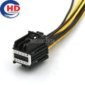 10 Pin Unsealed 0.6mm Series Female Connector Cable Plug Motorcycle Electrical Harnesses Wiring Harness 7283-9040-30