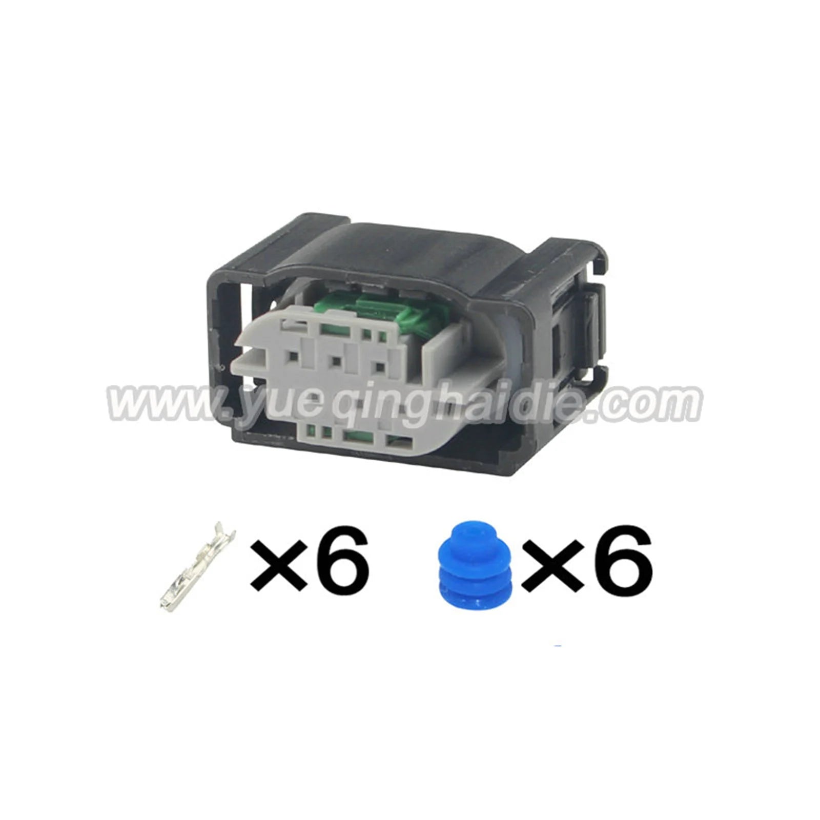 6 Pin Connector Waterproof 0.6mm Male Female Connector Automotive Wire Harness Cable Plug for Benz BMW 1-967616-1 2-967616-1