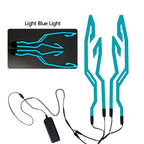 Multi-functional LED Motorcycle Helmet Light Strip Kit - 3-mode Night Riding Signal Decorative Accessory For Unisex Adults Amagi