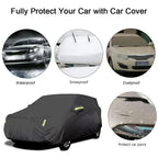 Universal For Audi A3 A4 A5 A6 A7 B7 B8 C5 Q2 Q3 Q5 7 Body Full Covers Black/Silver Outdoor Sun Snow Rain Protection Cover Amagi