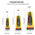 B-7000 Adhesive Jewelry Glue Craft/Repair Mobile Phone Touch Screen Epoxy Resin Rhinestone Craft Liquid with Precision Tip Amagi