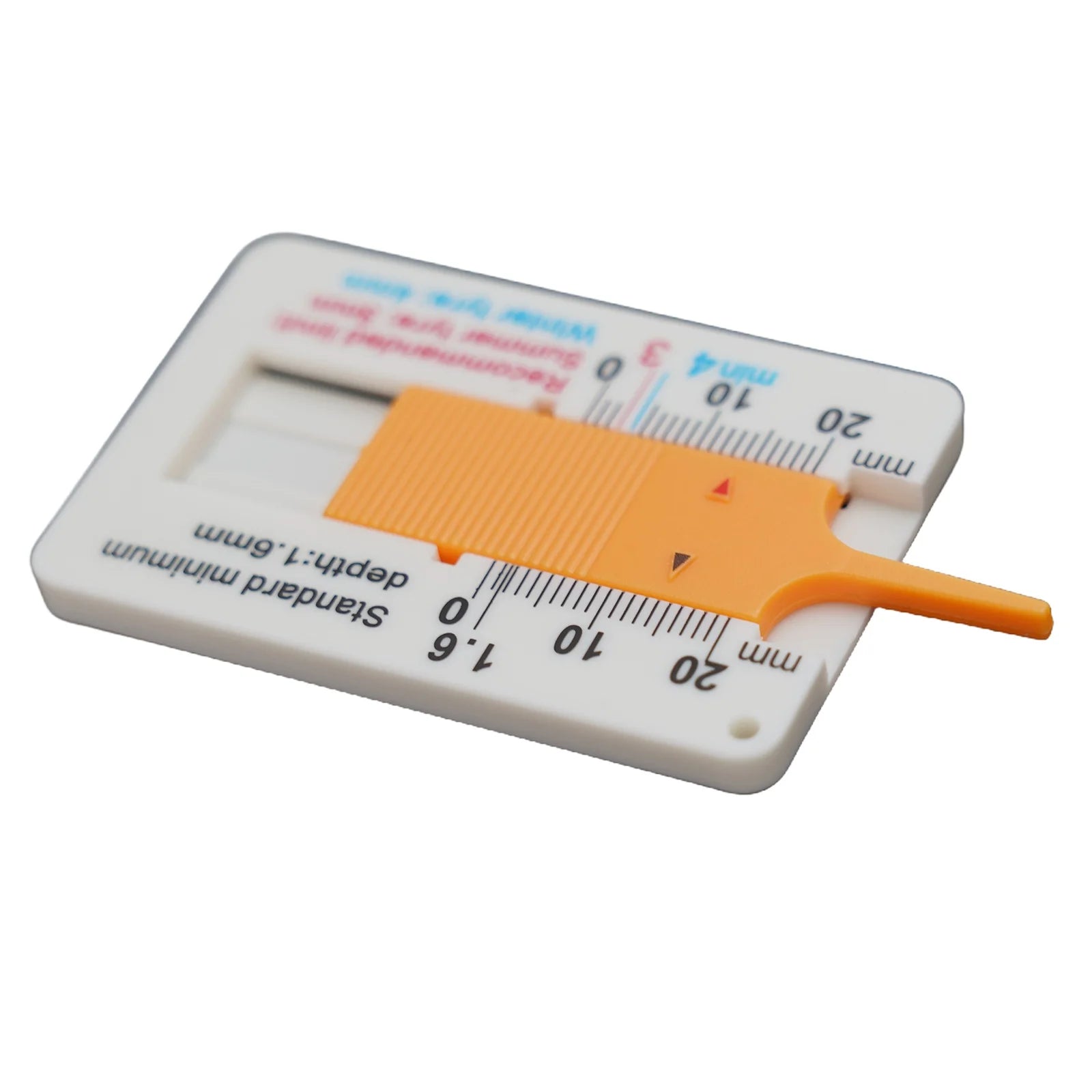1 PCS Plastic Tire  Tread Ruler 0-20MM Vernier Depth  Caliper Tire Tread Depth Ruler Tire  Tread Depth Ruler  Vernier Depth Gage