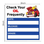 150PCS Car Maintenance Reminder Stickers Easy Oil Change Tracking Solution Auto Windscreen Labels Interior Maintenance Stickers