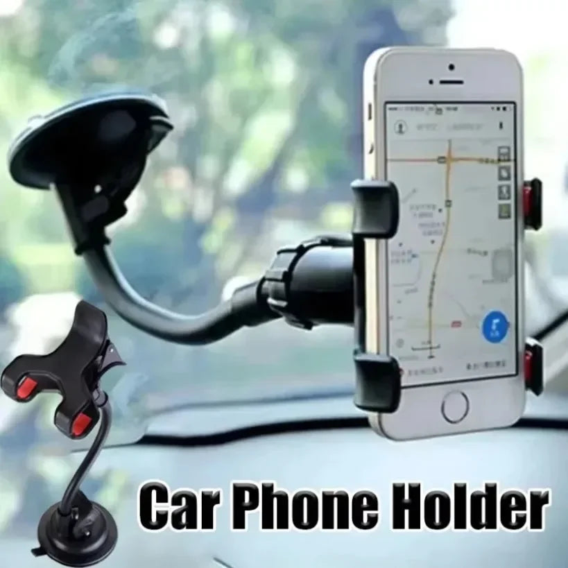 Car Phone Holder Universal Windshield Dashboard 360° Rotation Cellphone Mount Lazy Bracket Flexible Navigation Stand Amagi
