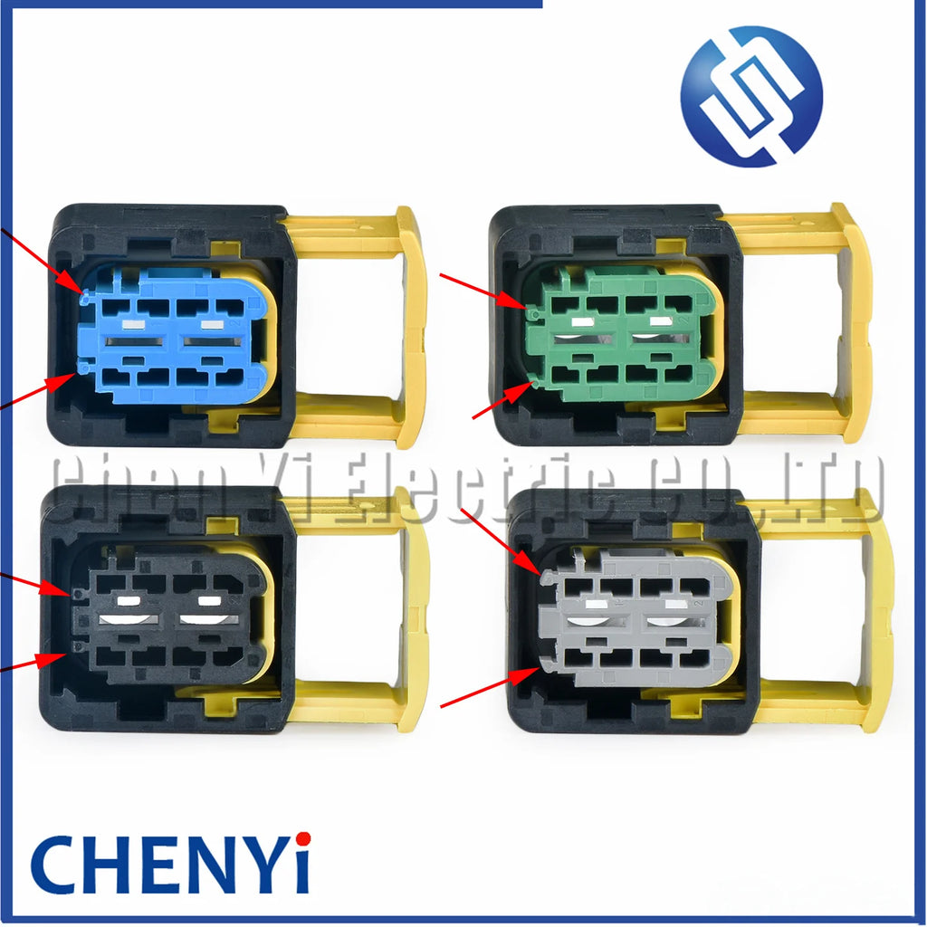 2 Pin female 6.3mm series Automotive waterproof connector wire harness Plug 1-1564542-1 2-1564542-1 3-1564542-1 4-1564542-1