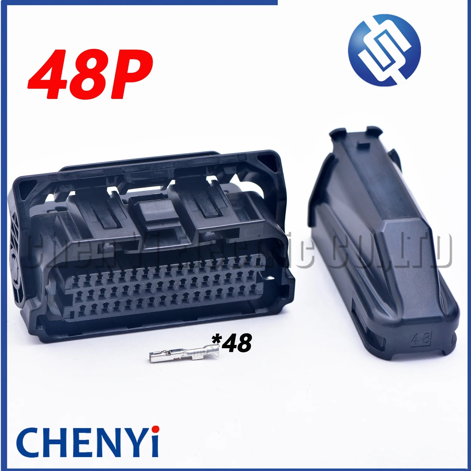 48 Pin female Automobile waterproof connector motorcycle ECU Plug 48ZRO-B-1A 48ZRO-B-2A With Pin and Rear cover