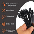 100/10pcs Nylon Self Locking Zip Tie Car Engine Bay Wiring Loom Retainer Clip Screw Mount Fastener Universal Car Wire Management