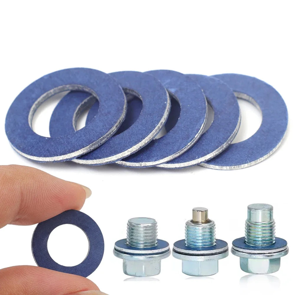 Oil Pan Gaskets Nut Seal Ring Alumium for Toyota Lexus Engine Oil Drain Plug Seal Washer 90430-12031 Cars Parts Auto Accessories