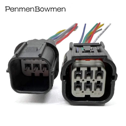 1 Set 6 Pin Air Fuel Ratio HV 040 AFR Sensor Plug Waterproof Auto Electric Connector Wire Harness for 6188-4908 6189-7040