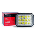 Motorcycle LED Spotlight White Red Blue Flashing Strobe Light High Low Beam DRL External Headlight With Bracket Amagi