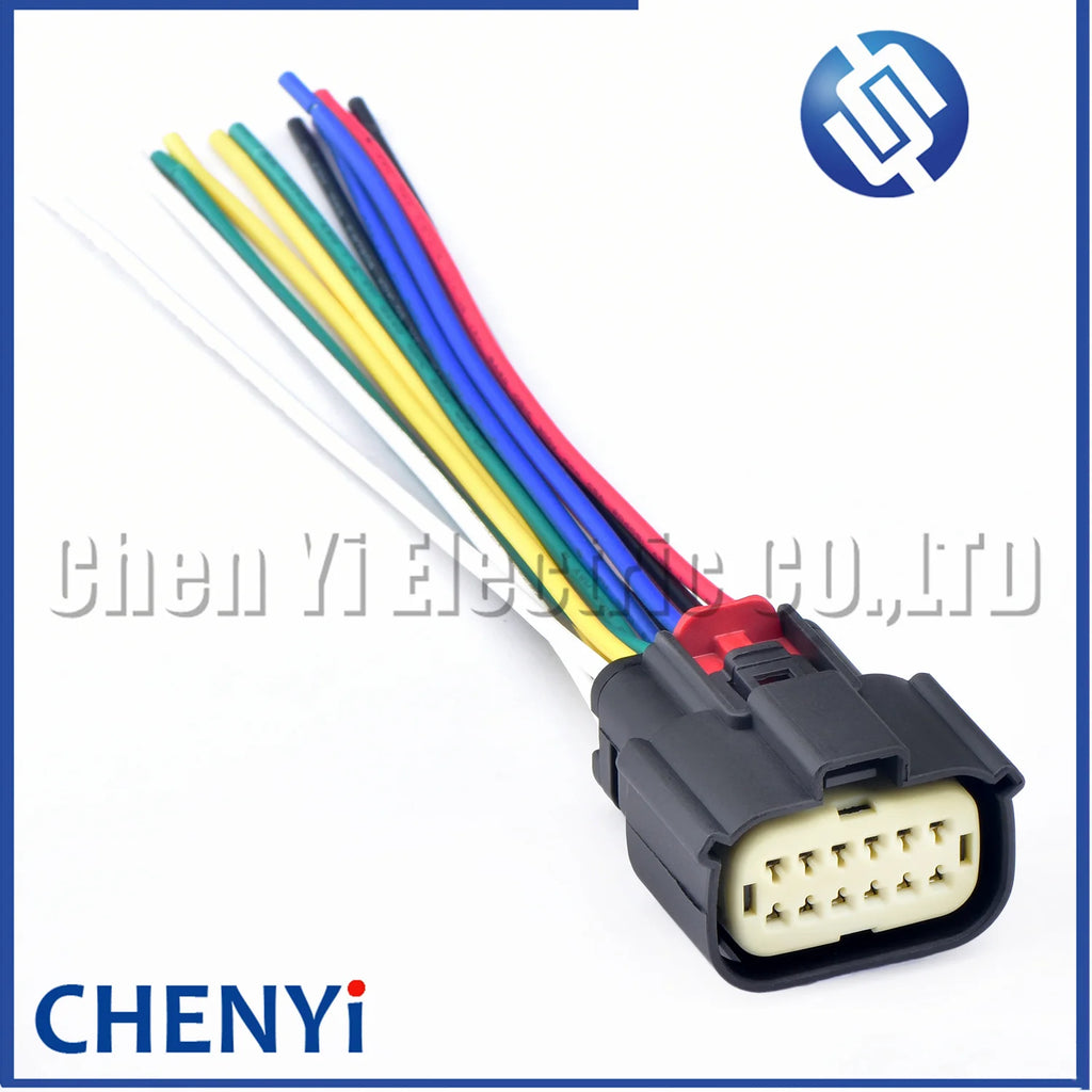 12 Pin Auto Headlight Plug Female male Connector wiring harness plug 33472-1201 33482-1201 For Ford Focus Mondeo Buick Chevrolet