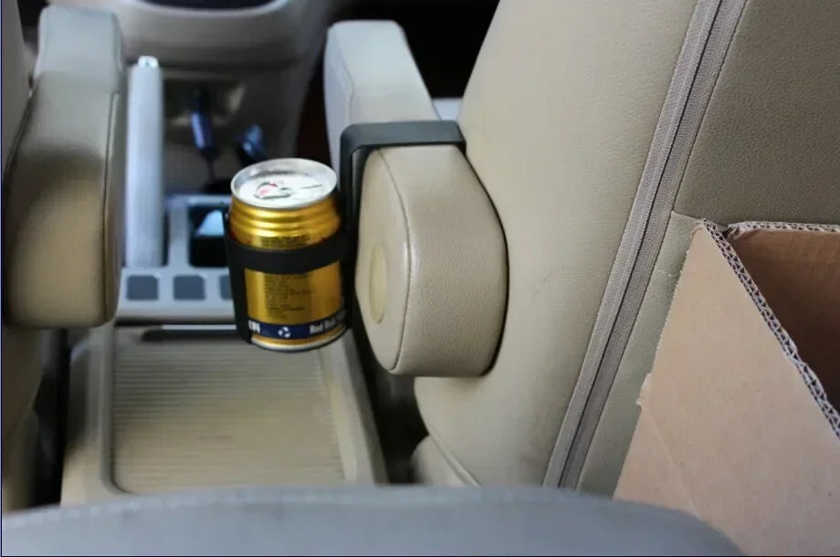 Universal Car Water Cup Holder - Portable Window/Door Mount Drink Bottle Stand, Truck Interior Beverage Accessory Amagi