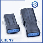5 sets black 4 Pin JWPF type Male or Female Automotive Waterproof Cable Connector Butt Plug 04R-JWPF-VSLE-S 04T-JWPF-VSLE-S