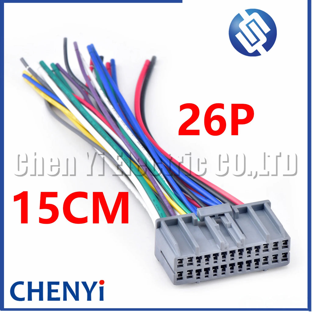 26 Pin Automobile power amplifier plug Audio plug socket Connector 917992-6 917992-2 178801-6 90980-11390 With Pins For Honda