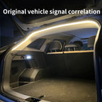 12V Dynamic Flowing Car Trunk LED Strip High-Brightness Wiring Automatic Sensing Tailgate Light Strip Tool Installation Amagi