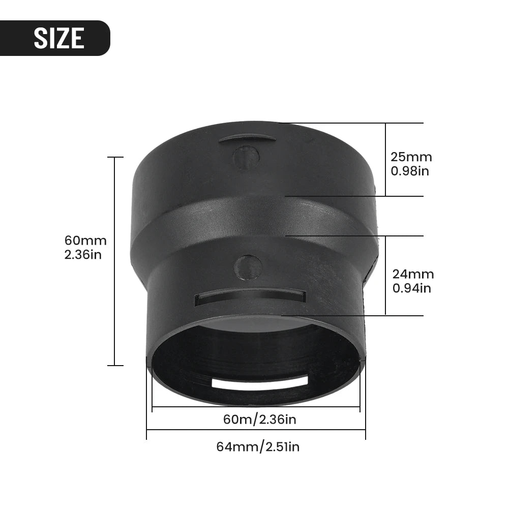 Heater Air Duct Ducting Connector Reducer Adapter For Webasto For Eberspacher Parking Heater 75mm To 60mm Pipe Reducer Adapter