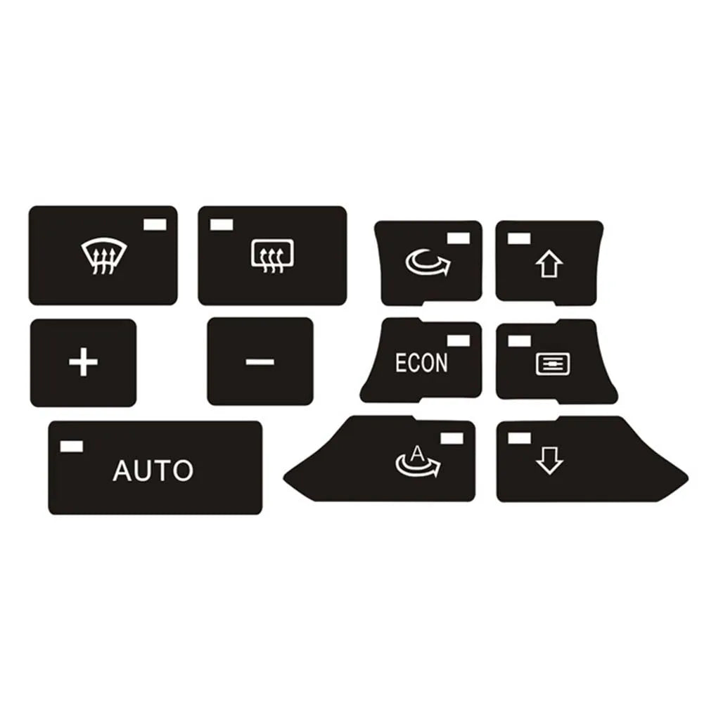 Door Lock Window Switch Button Repair Sticker For A3 8P 2004-2008 Radio Clima For ESP Headlight Button Repair Worn Knob Switch