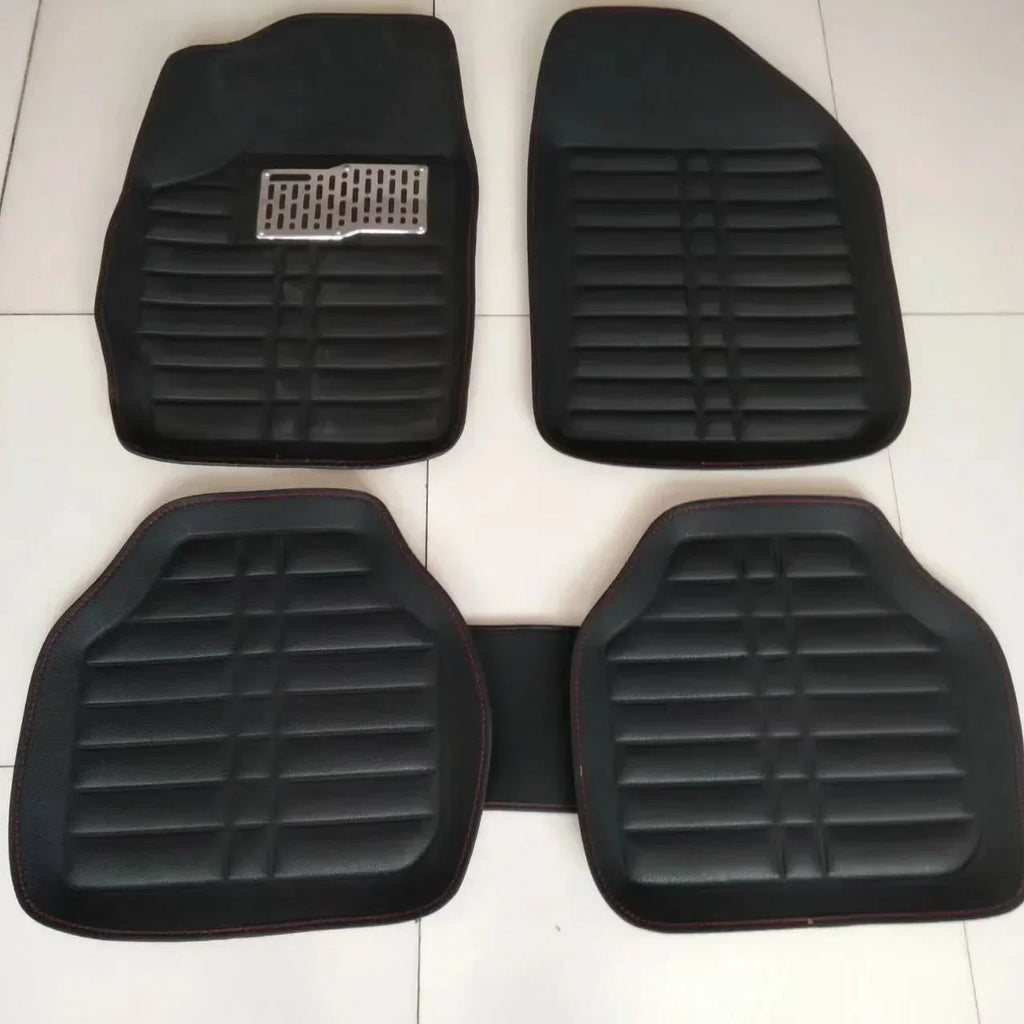 NEW Luxury Leather Car Floor Mats For Universality Foot Coche Accessories Carpets Waterproof Anti Dirty Amagi