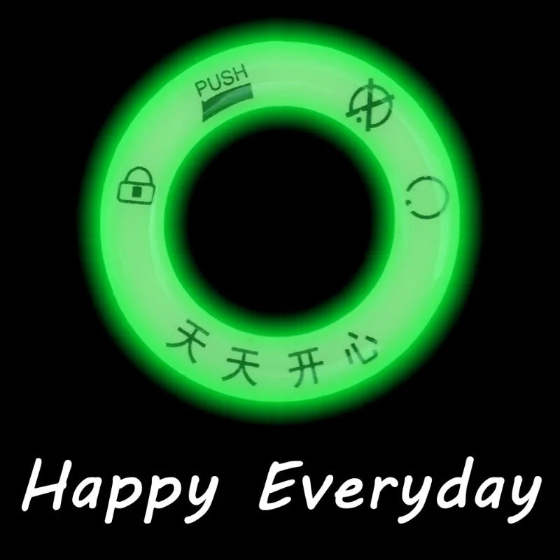 Car Window Lifter Stickers Car Night Glowing Interior Button Sticker Decals Car Lifter Switch Night Fluorescent Decoration