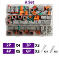 Deutsch DT Series Connector Repair Kit with Crimp Tool – DT06-2/3/4/6/8/12S & DT04-2/3/4/6/8/12P + Terminals & Pliers